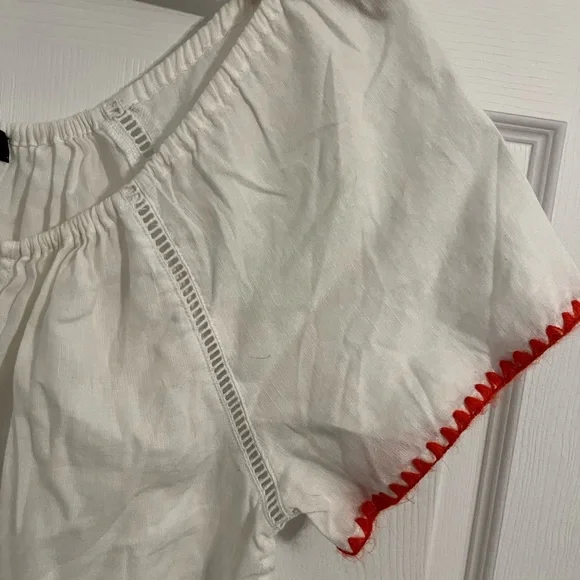 J Crew Spanish inspired top with tassels - Picture 3 of 7